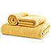 Asciugamani Salvietta Bagno In Morbida Spugna Modello Sophie Colore Gold Telo Gold - Foto miniatura 10