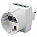 Adattatore Multiplo Triplo Presa Schuko Tedesca 10a E Prese 2p+t 10a Standard Italiano - Sku 8723 - Foto miniatura 1