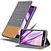 Custodia Compatibile Con Lg G4 / G4 Plus In Grigio Chiaro Marrone - Coperchio Protettiva Con Chiusura Magnetica, Funzione Stand E Tasca Per Le Carte - Foto miniatura 4