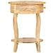 Tavolino Da Salotto 37x37x61 Cm In Legno Massello Di Mango - Foto miniatura 3