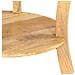 Tavolino Da Salotto 37x37x61 Cm In Legno Massello Di Mango - Foto miniatura 7