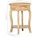 Tavolino Da Salotto 37x37x61 Cm In Legno Massello Di Mango - Foto miniatura 8