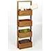 Cremagliera Bagno Bambou, 4 Livelli - 100% Bambù - Foto miniatura 3