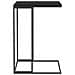 Tavolino da Salotto Nero 40x30x59 cm in Legno Multistrato - Foto miniatura 3