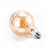 Lampadina Led Filamento Ambrata G125 6w Attacco E27 550 Lumen 2200k Luce Calda D125h175mm Angolo 360 Equivale A 45w Incad. - Foto miniatura 1