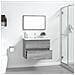 Set Mobili Da Bagno 2 Pz Grigio Sonoma In Legno Multistrato - Foto miniatura 3