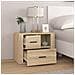 Comodino Rovere Sonoma 60x36x45 Cm In Legno Multistrato - Foto miniatura 3