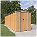 Capanno Giardino Marrone Chiaro 192x855x223 Cm Acciaio Zincato - Foto miniatura 1