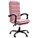 Poltrona Da Ufficio Reclinabile Rosa In Velluto - Foto miniatura 2