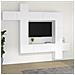 Set Mobili Porta Tv 9 Pz Bianco In Legno Multistrato - Foto miniatura 1