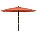 Ombrellone Da Giardino Con Palo In Legno Terracotta 400x273 Cm - Foto miniatura 5