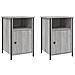 Comodini 2 Pz Grigio Sonoma 40x42x60 Cm In Legno Multistrato - Foto miniatura 2