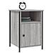 Comodini 2 Pz Grigio Sonoma 40x42x60 Cm In Legno Multistrato - Foto miniatura 3