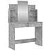 Toeletta Con Specchio Grigio Cemento 96x39x142 Cm - Foto miniatura 2