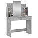 Toeletta Con Specchio Grigio Cemento 96x39x142 Cm - Foto miniatura 3