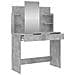 Toeletta Con Specchio Grigio Cemento 96x39x142 Cm - Foto miniatura 7