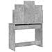 Toeletta Con Specchio Grigio Cemento 96x39x142 Cm - Foto miniatura 9