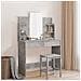 Toeletta Con Specchio Grigio Cemento 96x39x142 Cm - Foto miniatura 1