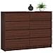 Cassettiera K140, 8 cassetti, 138x40x99 cm, Colore Weng? - Foto miniatura 1