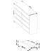 Cassettiera K140, 8 cassetti, 138x40x99 cm, Colore Weng? - Foto miniatura 3
