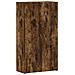 Schedario Rovere Fumo 60x32x115 Cm In Legno Multistrato - Foto miniatura 2