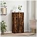 Schedario Rovere Fumo 60x32x115 Cm In Legno Multistrato - Foto miniatura 3