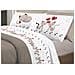 Completo Lenzuola Linea Pensieri Delicati 100% Cotone Disegno Gattini Piazza E Mezza Beige - Foto miniatura 1