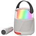 Speaker Bluetooth Luminoso Ks-80 Modalità Karaoke E Modifica Voce, Grigio - Foto miniatura 1