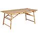 Tavolo Da Pranzo Da Giardino Tindari 180 Cm 90 Cm Legno Di Bambù Marrone Chiaro - Foto miniatura 2
