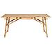 Tavolo Da Pranzo Da Giardino Tindari 180 Cm 90 Cm Legno Di Bambù Marrone Chiaro - Foto miniatura 3