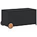 Contenitore Da Giardino Con Ruote Nero 190l In Polyrattan - Foto miniatura 1