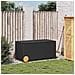 Contenitore Da Giardino Con Ruote Nero 190l In Polyrattan - Foto miniatura 2
