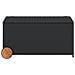 Contenitore Da Giardino Con Ruote Nero 190l In Polyrattan - Foto miniatura 3