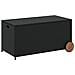 Contenitore Da Giardino Con Ruote Nero 190l In Polyrattan - Foto miniatura 5