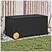 Contenitore Da Giardino Con Ruote Nero 190l In Polyrattan - Foto miniatura 8