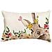 Federa Con Motivo Di Lepri E Fiori 30x50 Cm - Foto miniatura 1