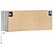 Mobile TV a Parete con Luci LED Grigio Sonoma 100x31x35 cm - Foto miniatura 2
