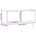 Mobile TV a Parete con Luci LED Grigio Sonoma 100x31x35 cm - Foto miniatura 6