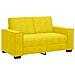 Divano a 2 Posti giallo 120 cm in Velluto - Foto miniatura 1