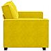 Divano a 2 Posti giallo 120 cm in Velluto - Foto miniatura 7