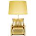 Lampada Da Tavolo Poltrona - Oro - Poliresina - 26x26x46 Cm - Foto miniatura 1