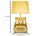 Lampada Da Tavolo Poltrona - Oro - Poliresina - 26x26x46 Cm - Foto miniatura 7