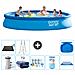 Piscina Fuori Terra - In Giro - 457x84 Cm - Blu - Include Accessori Coordinati A1190 - Foto miniatura 1