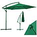Ombrellone Giardino Decentrato 3x3metri Full Verde Palo Metallo Gazebo Piscina - Foto miniatura 1