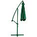 Ombrellone Giardino Decentrato 3x3metri Full Verde Palo Metallo Gazebo Piscina - Foto miniatura 4