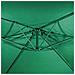 Ombrellone Giardino Decentrato 3x3metri Full Verde Palo Metallo Gazebo Piscina - Foto miniatura 5