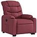 Poltrona Alzapersona Reclinabile Rosso Vino in Tessuto - Foto miniatura 4