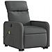 Poltrona Alzapersona Massaggi Elettrica Grigio Scuro Tessuto - Foto miniatura 4
