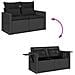 Set Divani da Giardino con Cuscini 7pz Nero Polyrattan - Foto miniatura 8