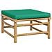 Set Salotto da Giardino 11pz con Cuscini Verdi Bambù - Foto miniatura 6